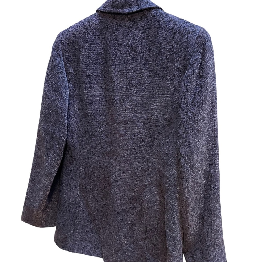 Lafayette 148 One Button Closure Textured Velvet … - image 3